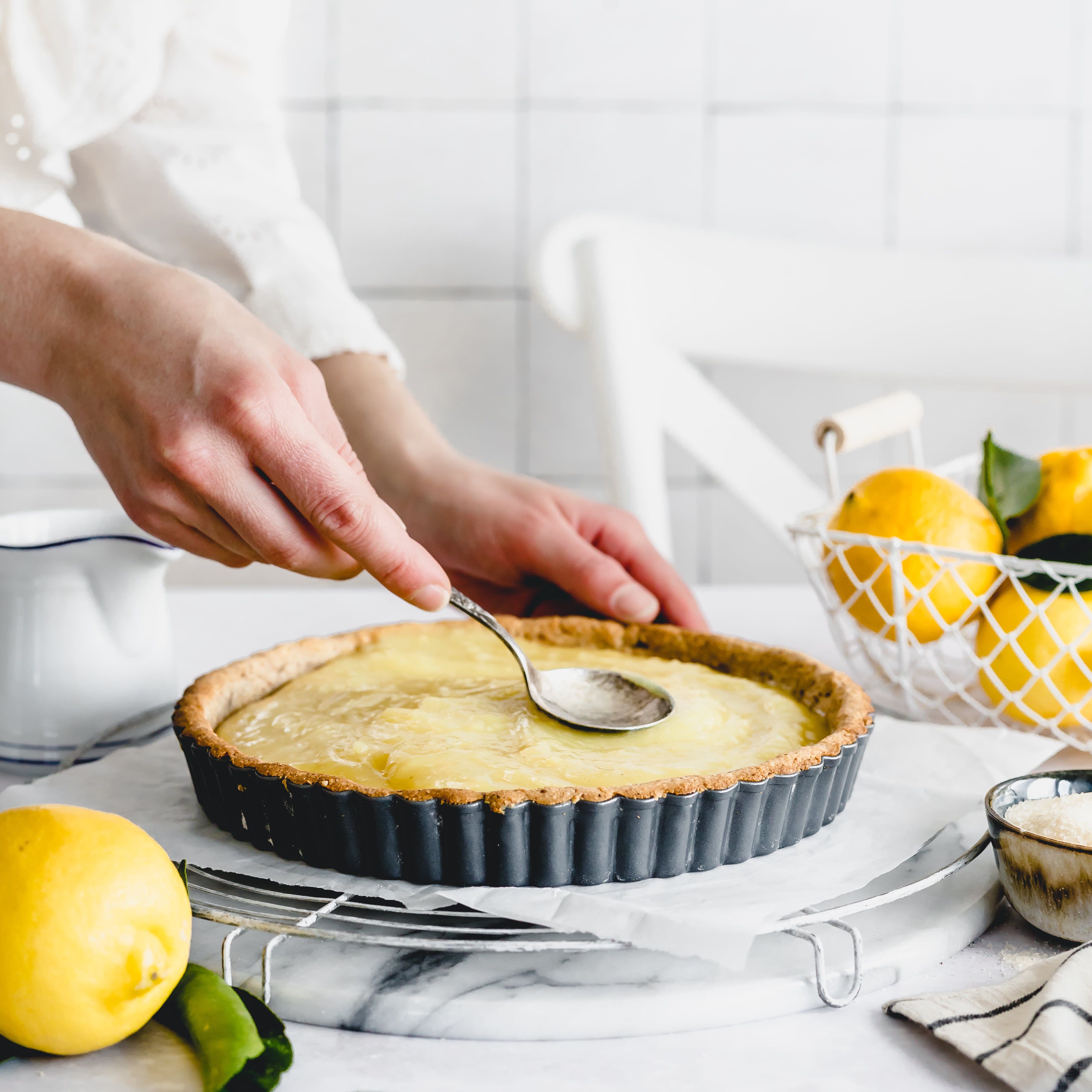 Vegan and Gluten-free Lemon Meringue Tart