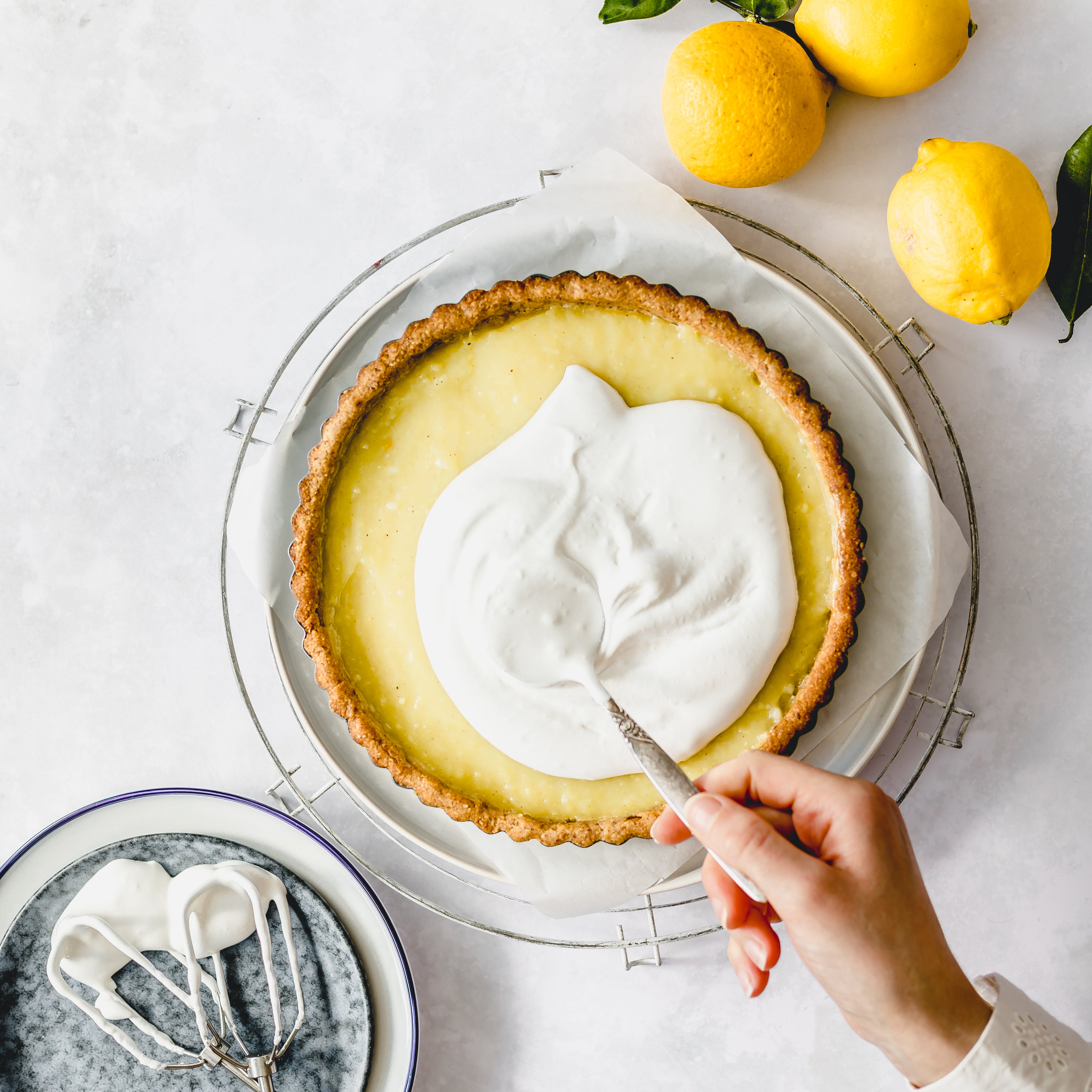 Vegan and Gluten-free Lemon Meringue Tart