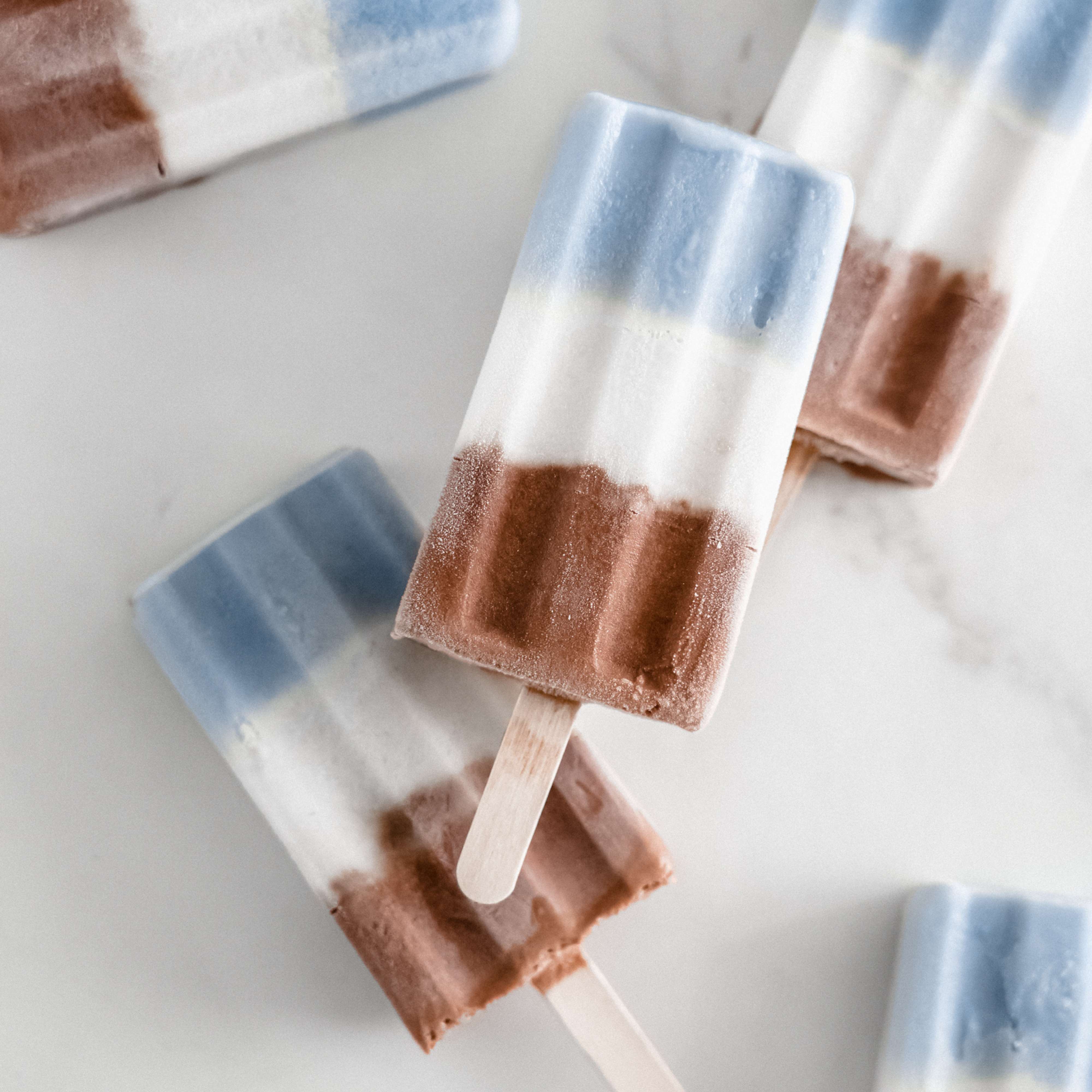 vegan almond cow popsicles