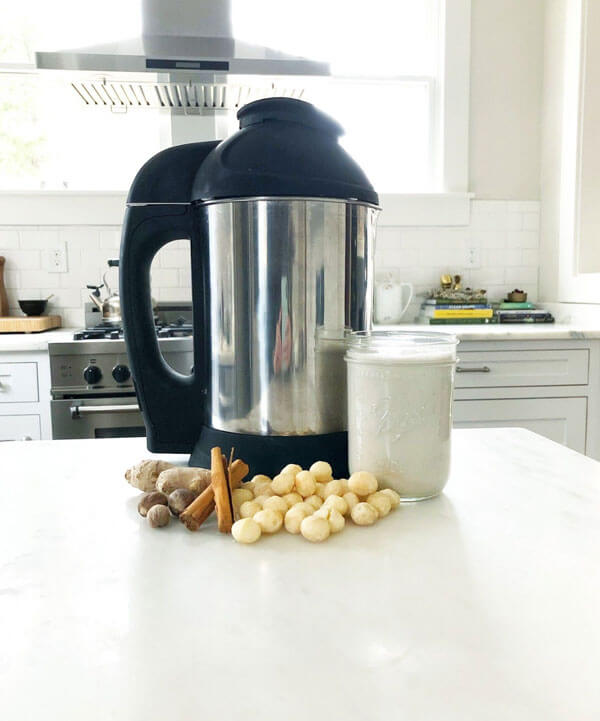 Gingerbread Macadamia Nut Milk