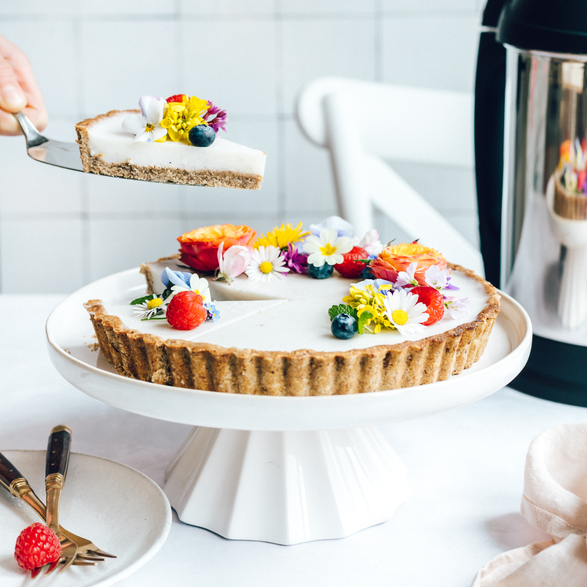 Vanilla Panna Cotta Tart