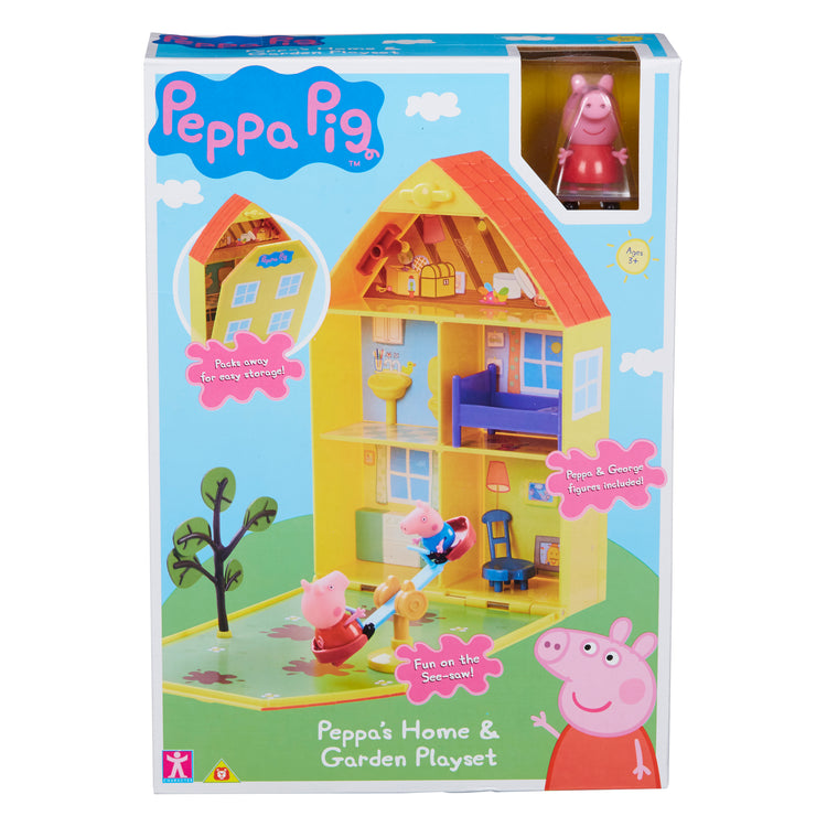 peppa pig house and garden playset