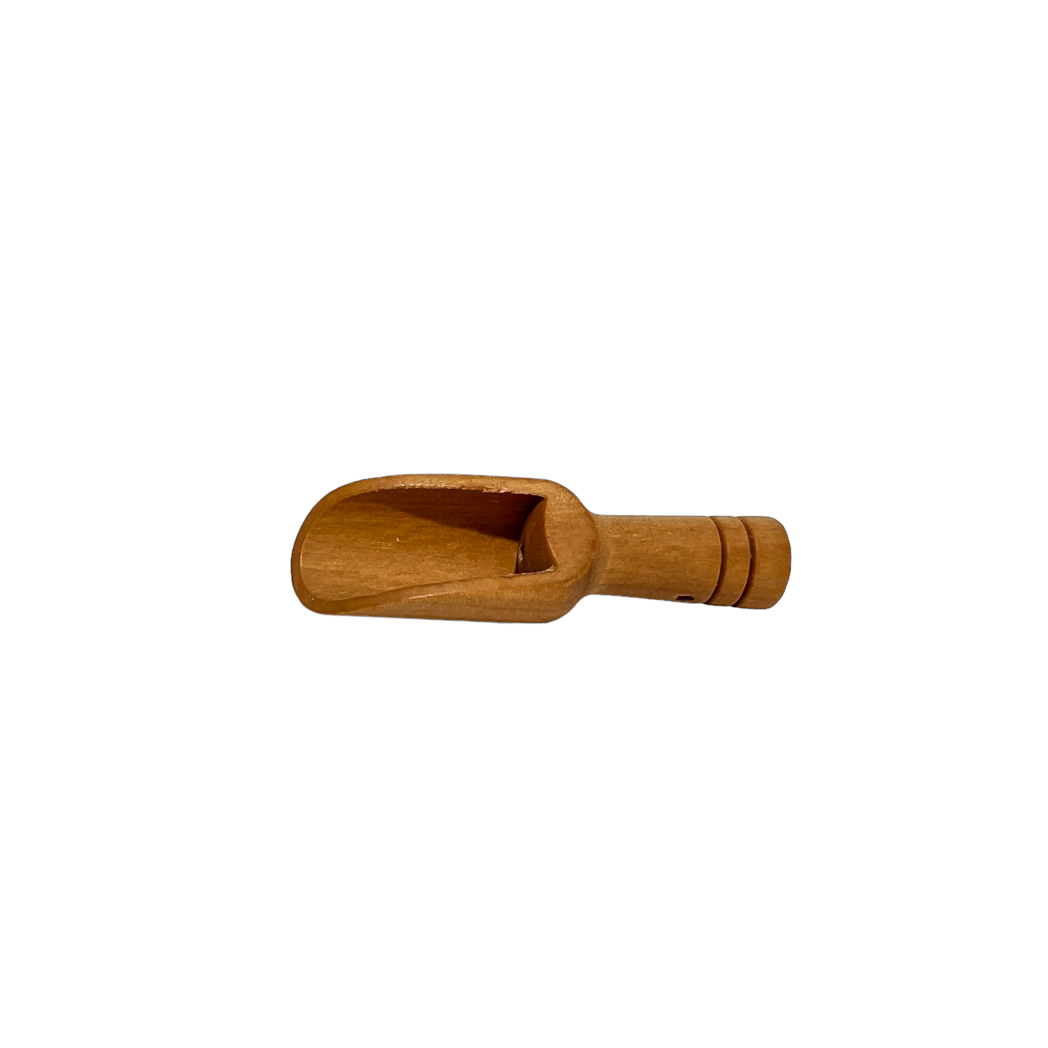 Small wooden spoon for scooping mineral bath soaks