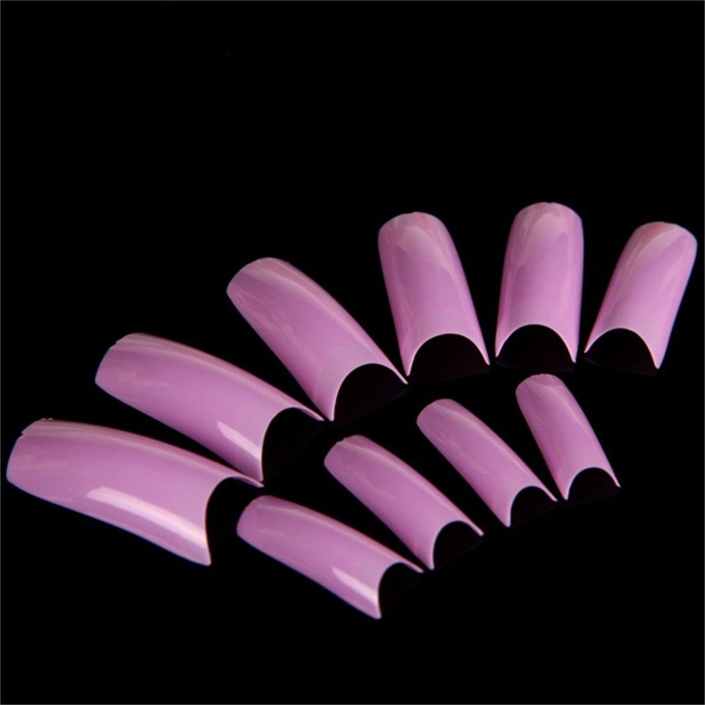 500 Pcs French Style False Half Acrylic Nail Artificial Fake Nail