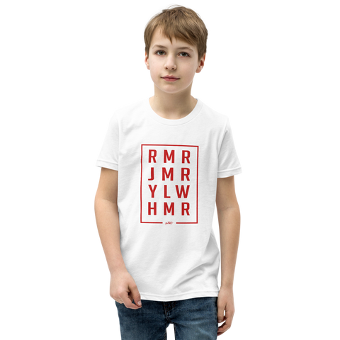 Stranger Things Boy's White Logo T-Shirt Red