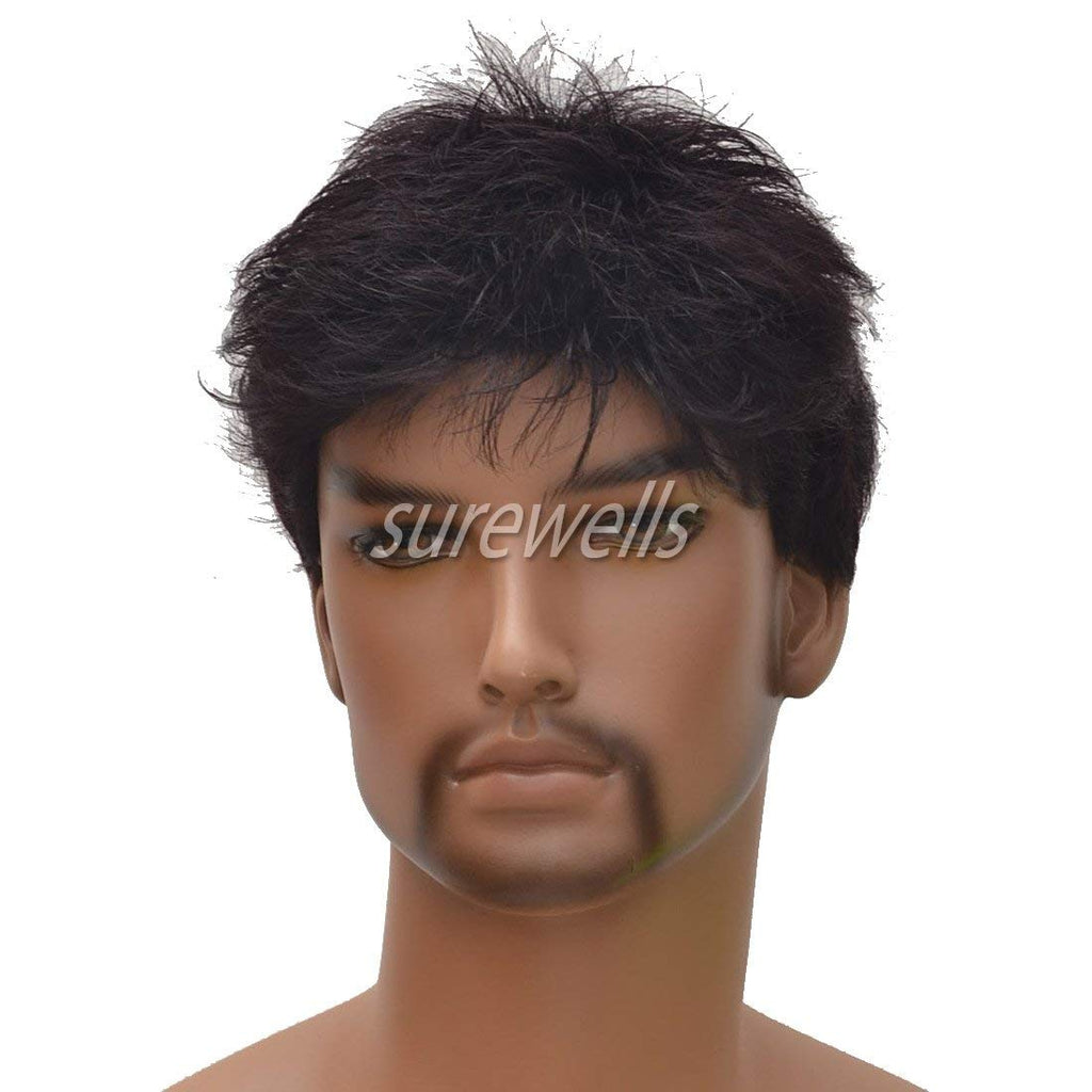 Charming Short Dark Brown Men Wigs For Men Lacefront Wigs Hair Wigs