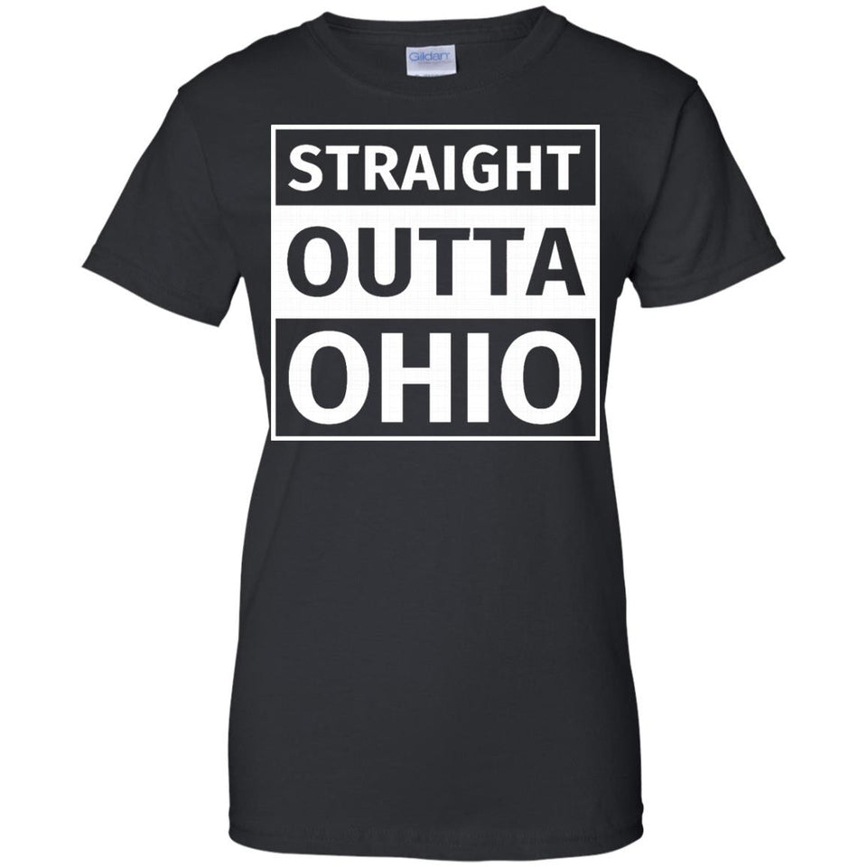 Straight Outta Ohio Funny T-Shirt