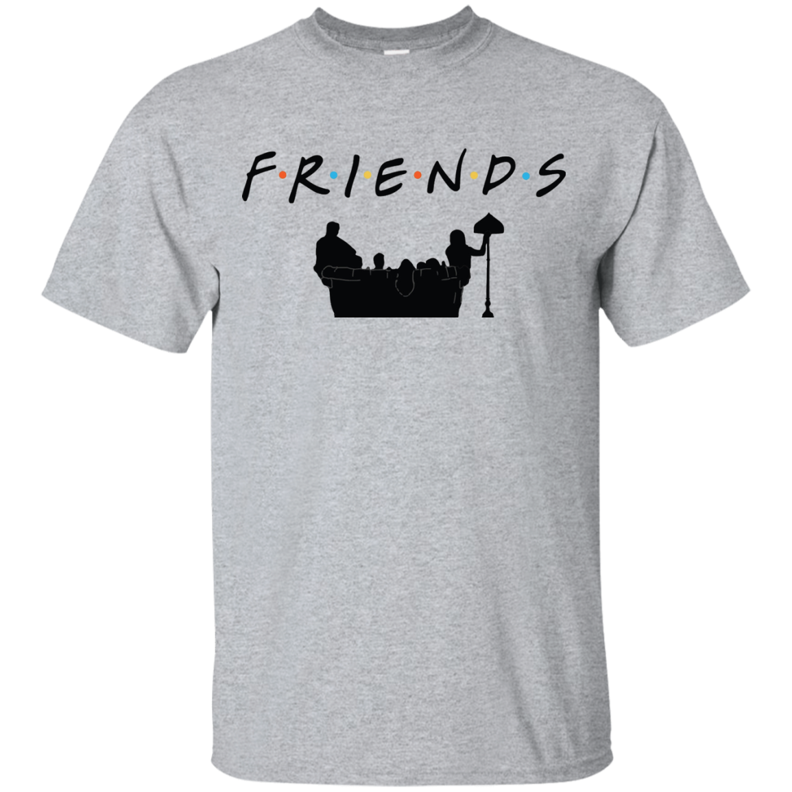 Download Friends Sitcom Popular Funny TV Show Cast Logo Shirt