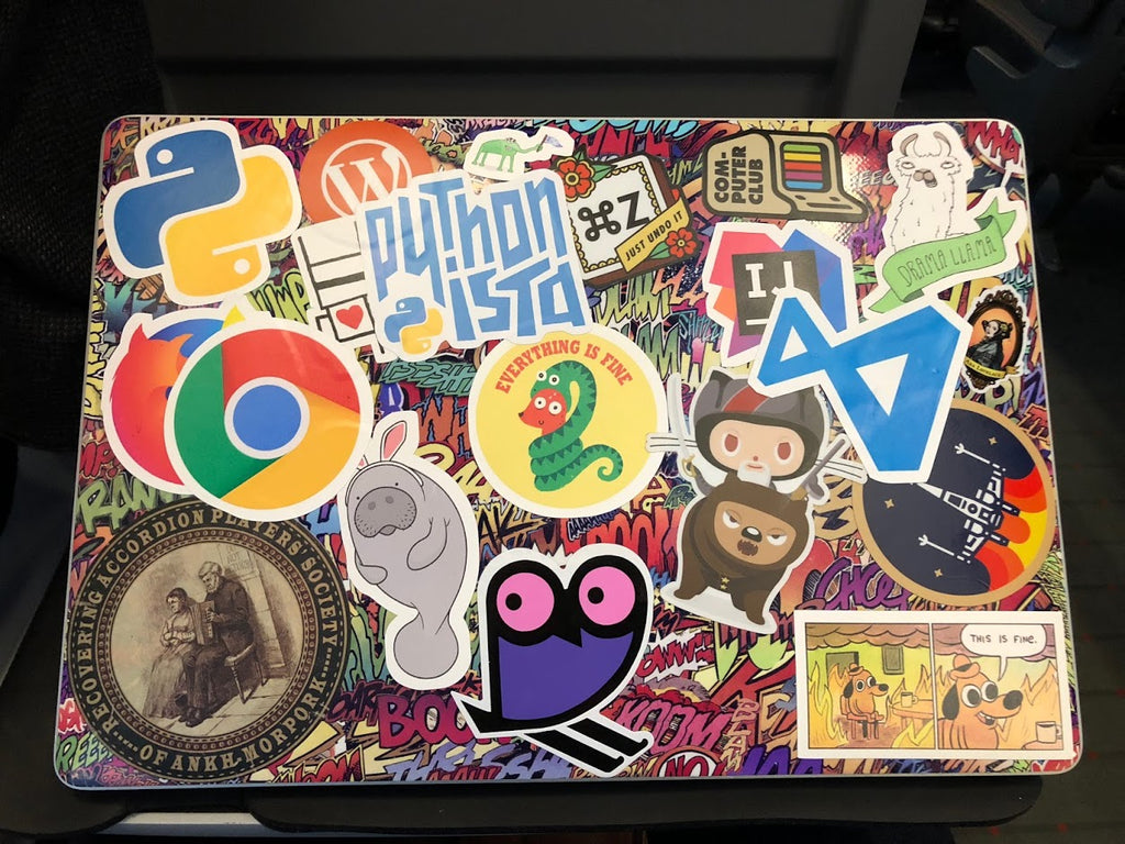 Pythonista Sticker Laptop (Back)