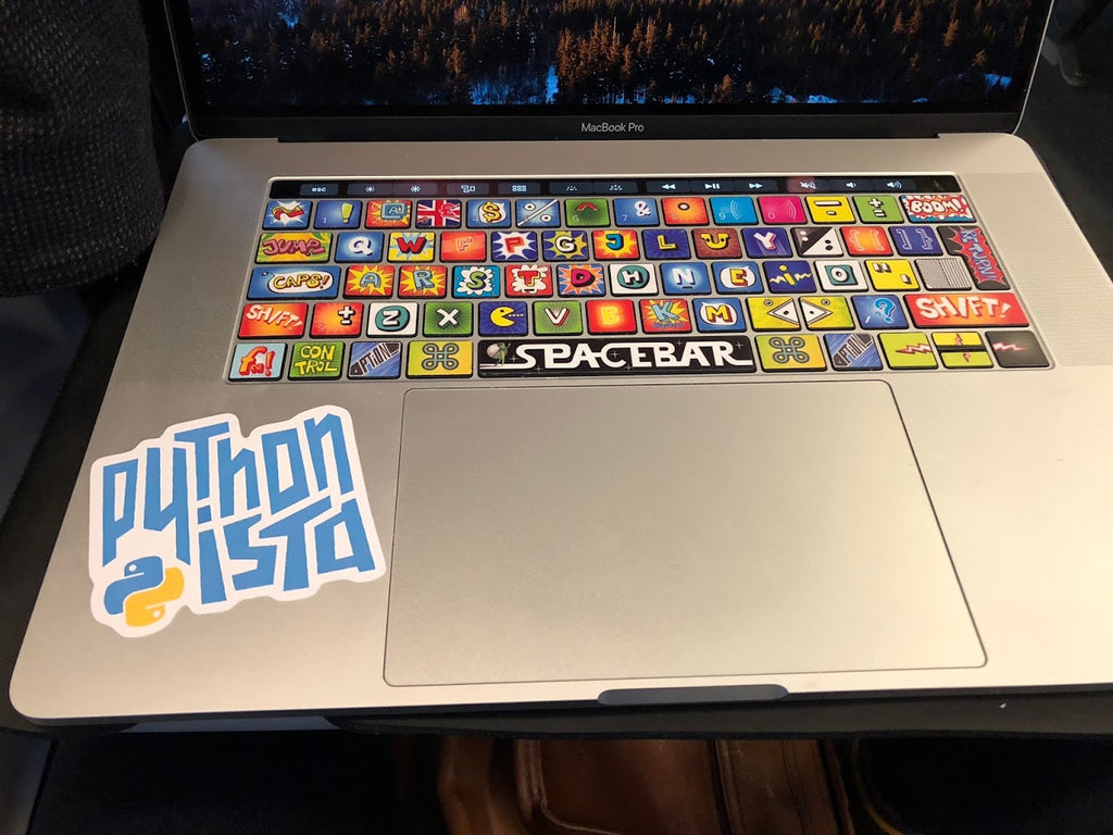 Pythonista Sticker Laptop Front