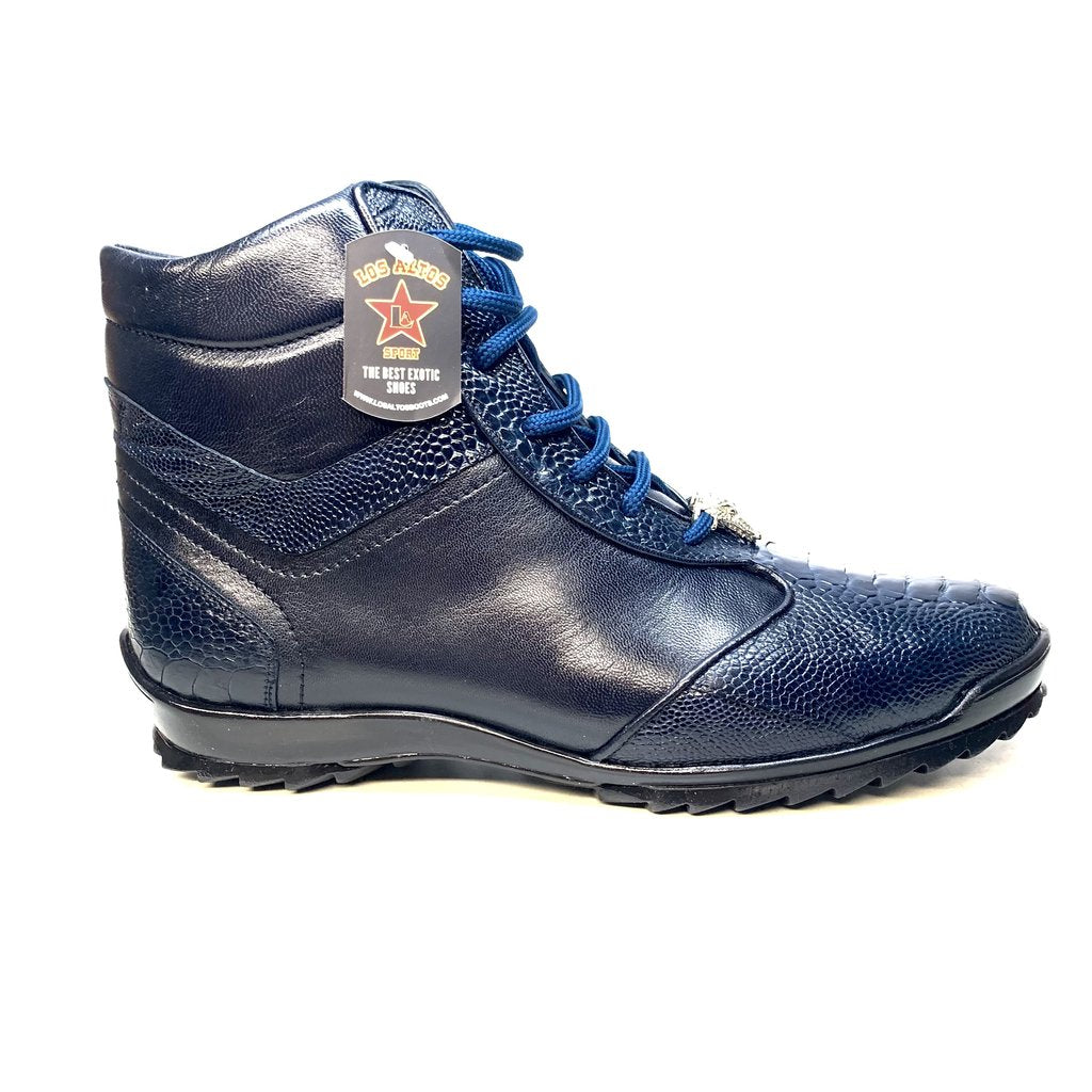 Los Altos Ostrich Navy Ostrich | Dan Brothers Shoes Baltimore