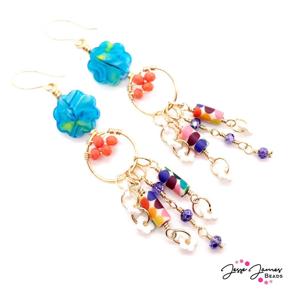 How-To Jewelry Tutorial: True Colors Confetti Earrings – Jesse James Beads