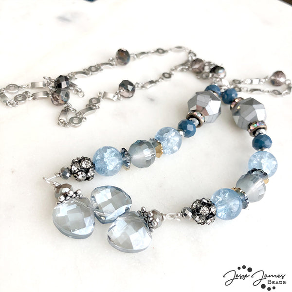 Jesse James Beads Parisian Blue Necklace with Brittany Chavers