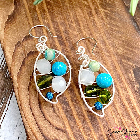 How-To Jewelry: Easy Leaf Earrings & DIY Ear Wires – Jesse James Beads