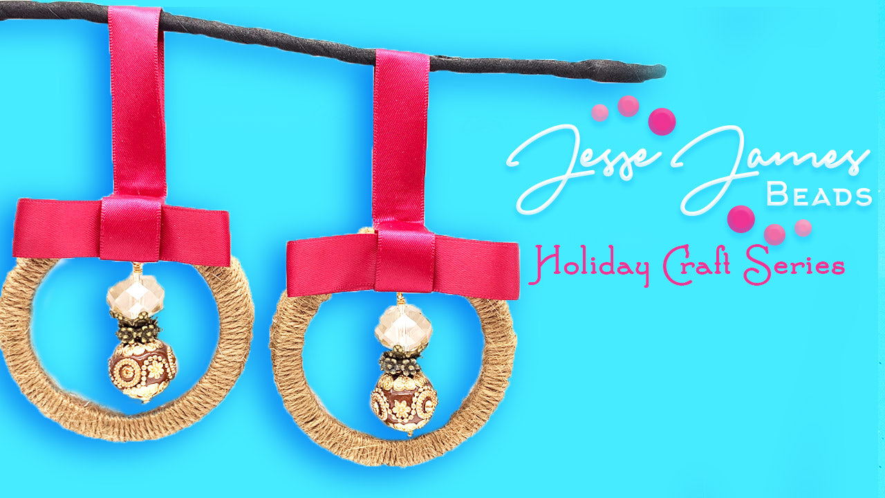 Jesse James Beads - Sara Ellis - Gingerbread Hollow - DIY Wreath Ornaments