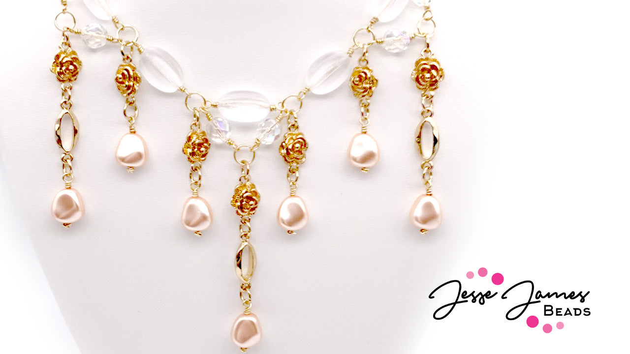 Jesse James Beads - Czech Necklace - Metal Chain Necklace - Jewelry Making - Jewelry tutorial - DIY  Jewelry