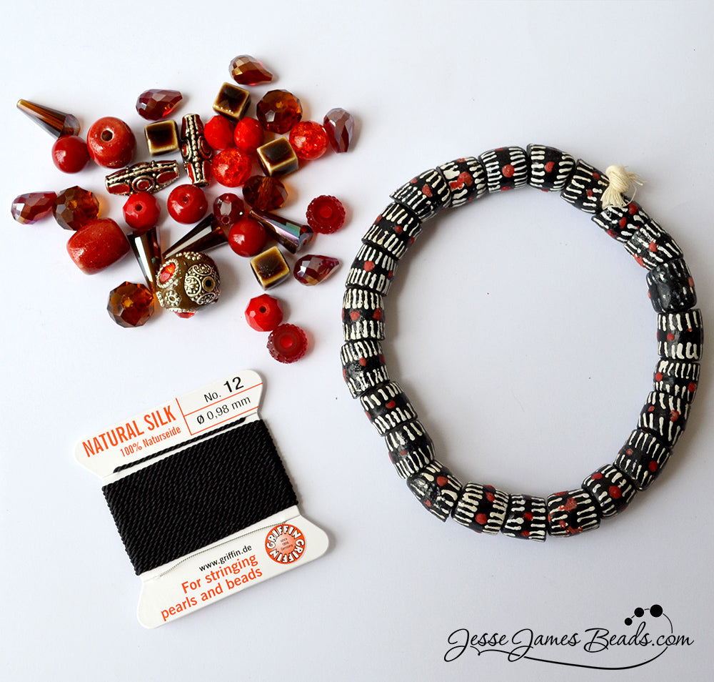 Stunning African Trade Bead Bracelets and More