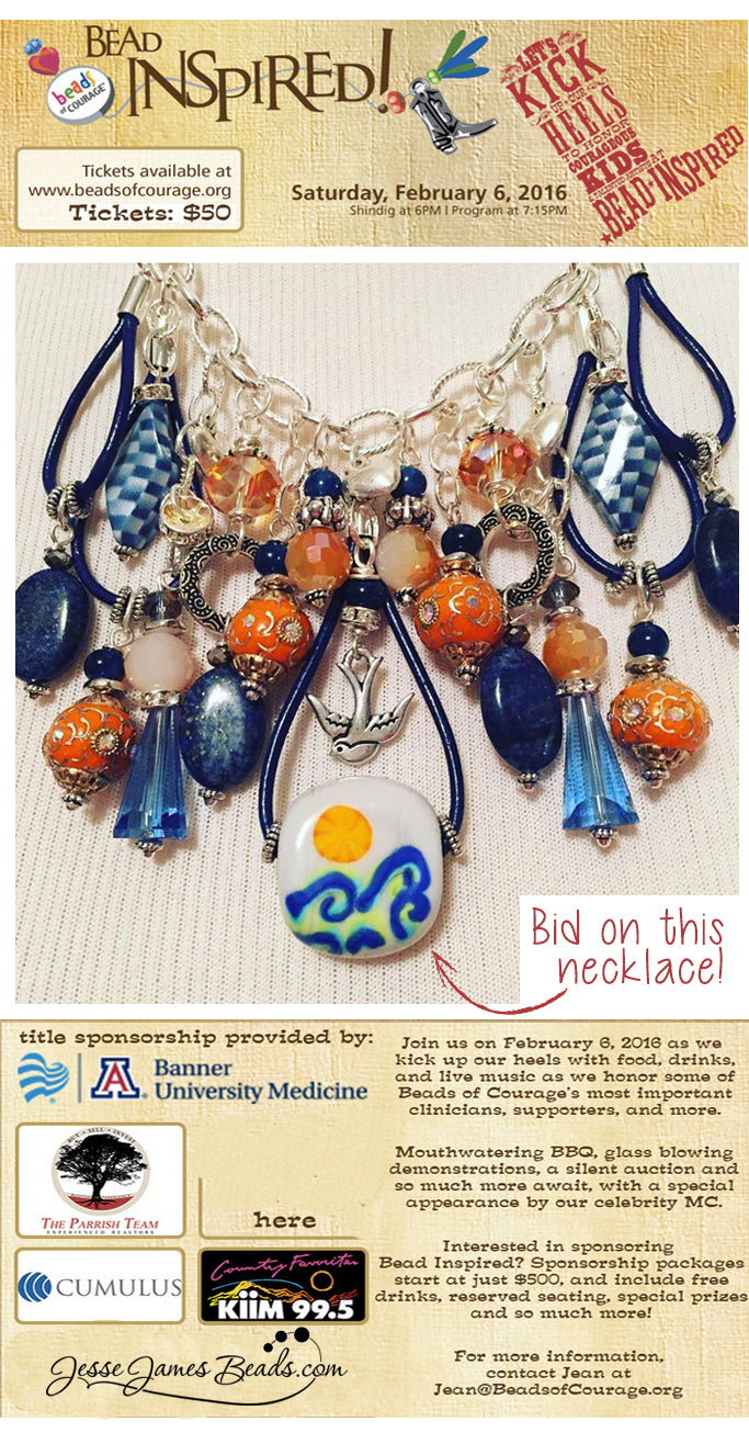 Bead Inspired Bead Charity Event - Bid to win a necklace made by Candie Cooper