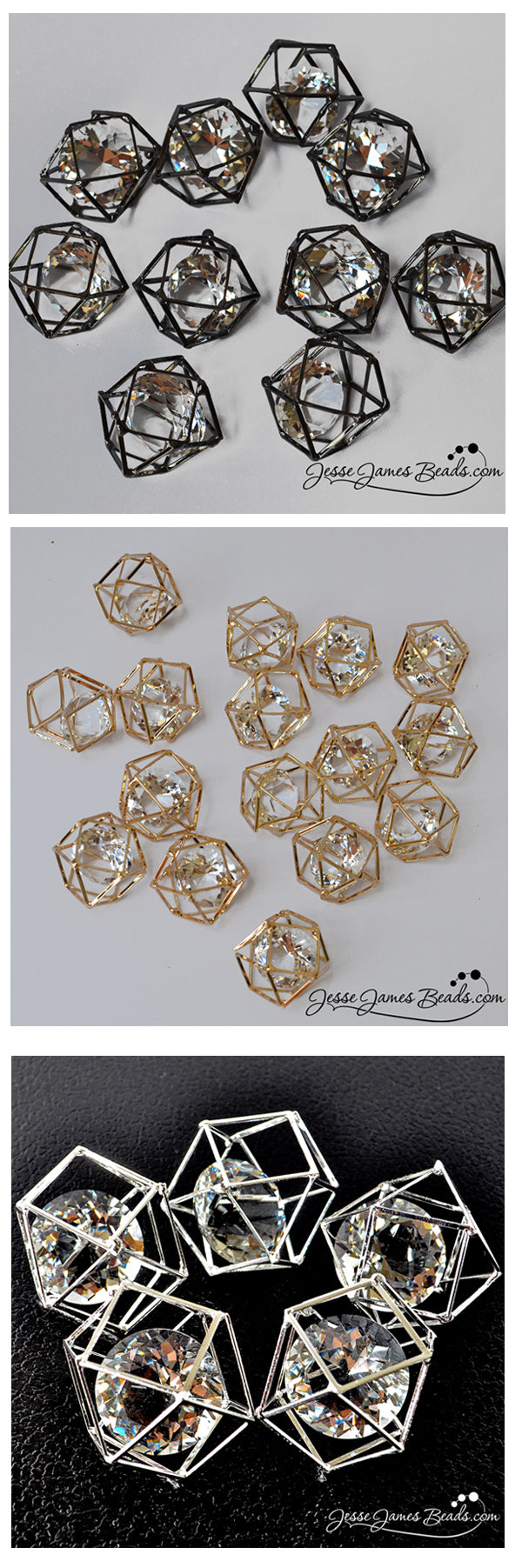 Cage Crystal Beads from Jesse James Beads