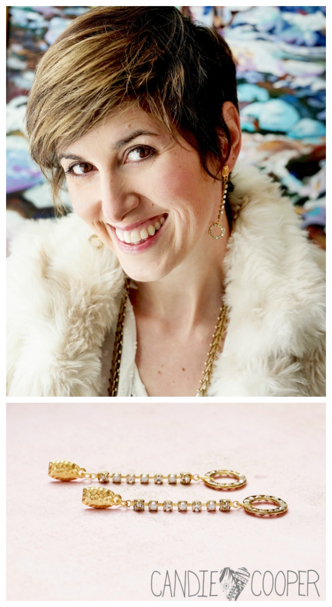 DIY Style Red Carpet Ready Earring Project from Candie Cooper featuring Cup Chain from Jesse James Beads