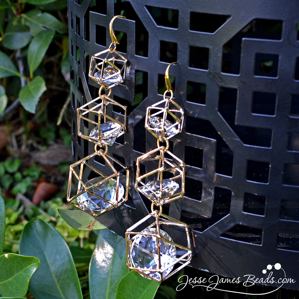 Glam Earring Project - How to Make Modern Earrings from Jesse James Beads