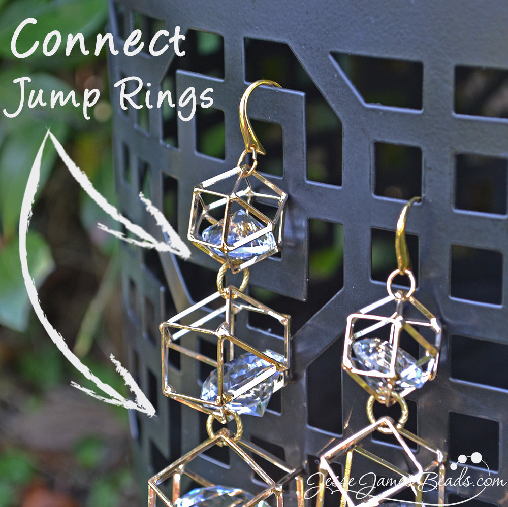 How to Make Glam Earrings - Easy jewelry project from Jesse James Beads