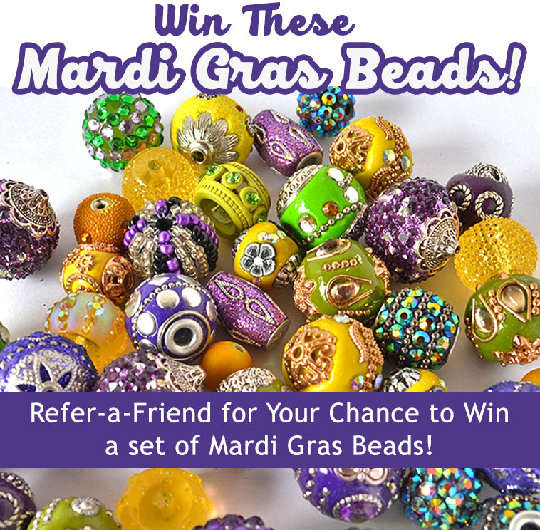 Mardi Gras Beads - Win these beads from Jesse James Beads