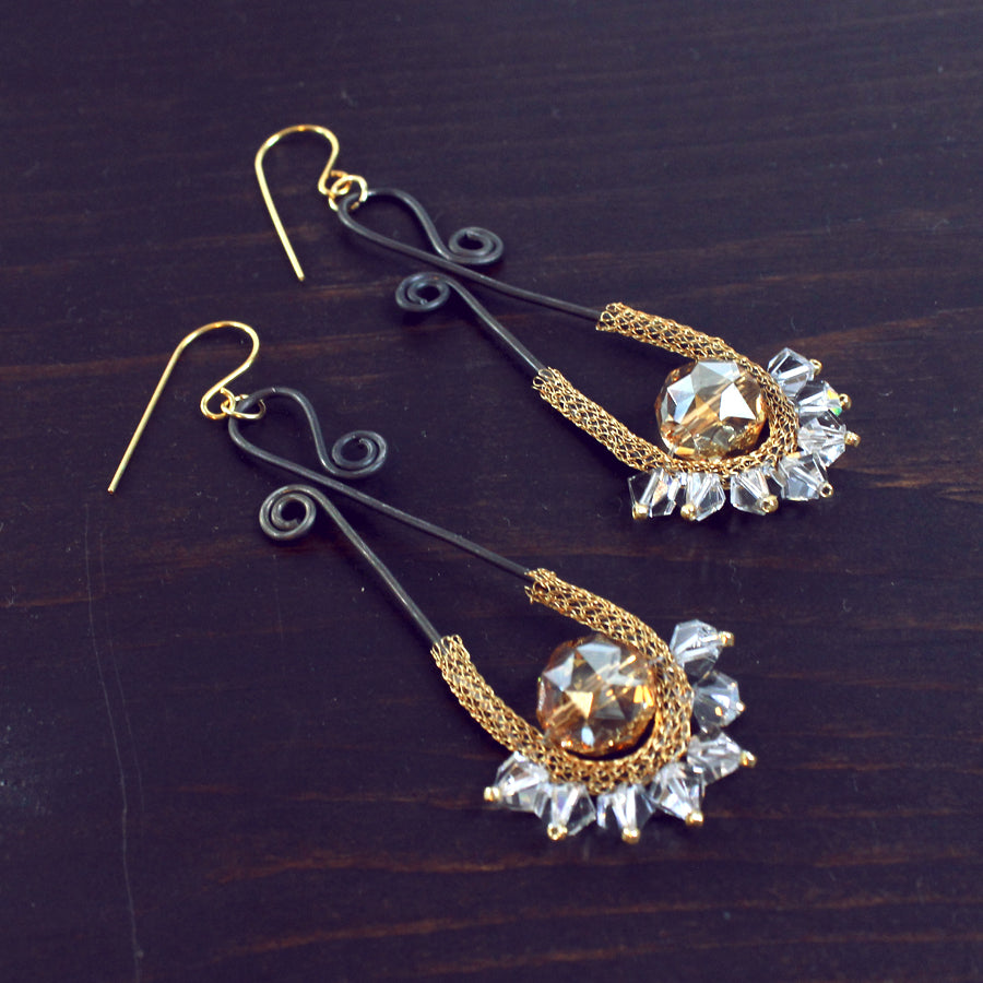 Nealay Patel Style DIY Earrings for the Candie Cooper Blog Hop featuring Jesse James Beads