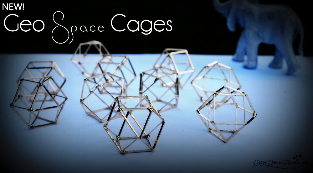 New Geo Space Cages from Jesse James Beads