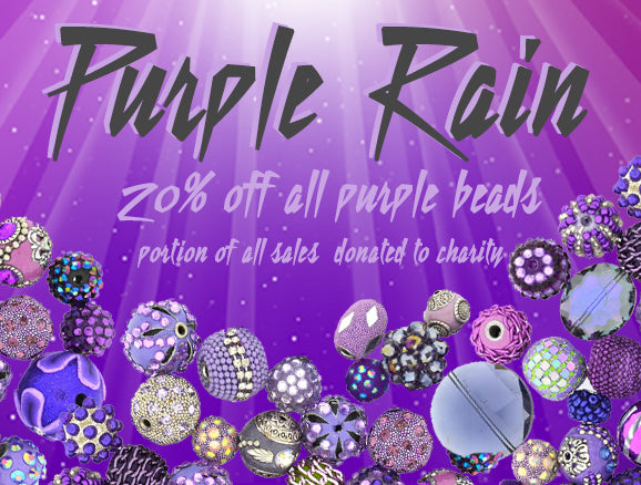 Purple Rain - Beads to Honor a Musical Legend