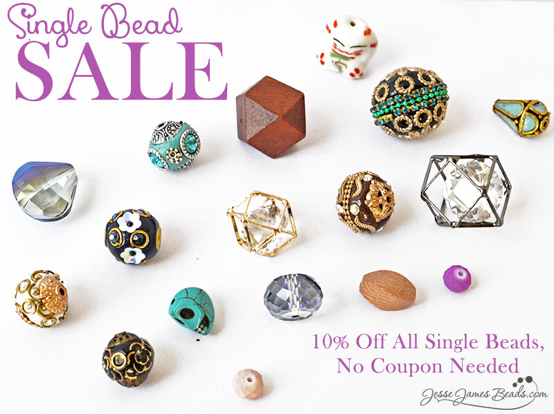 Sparkling Single Bead Sale at Jesse James Beads
