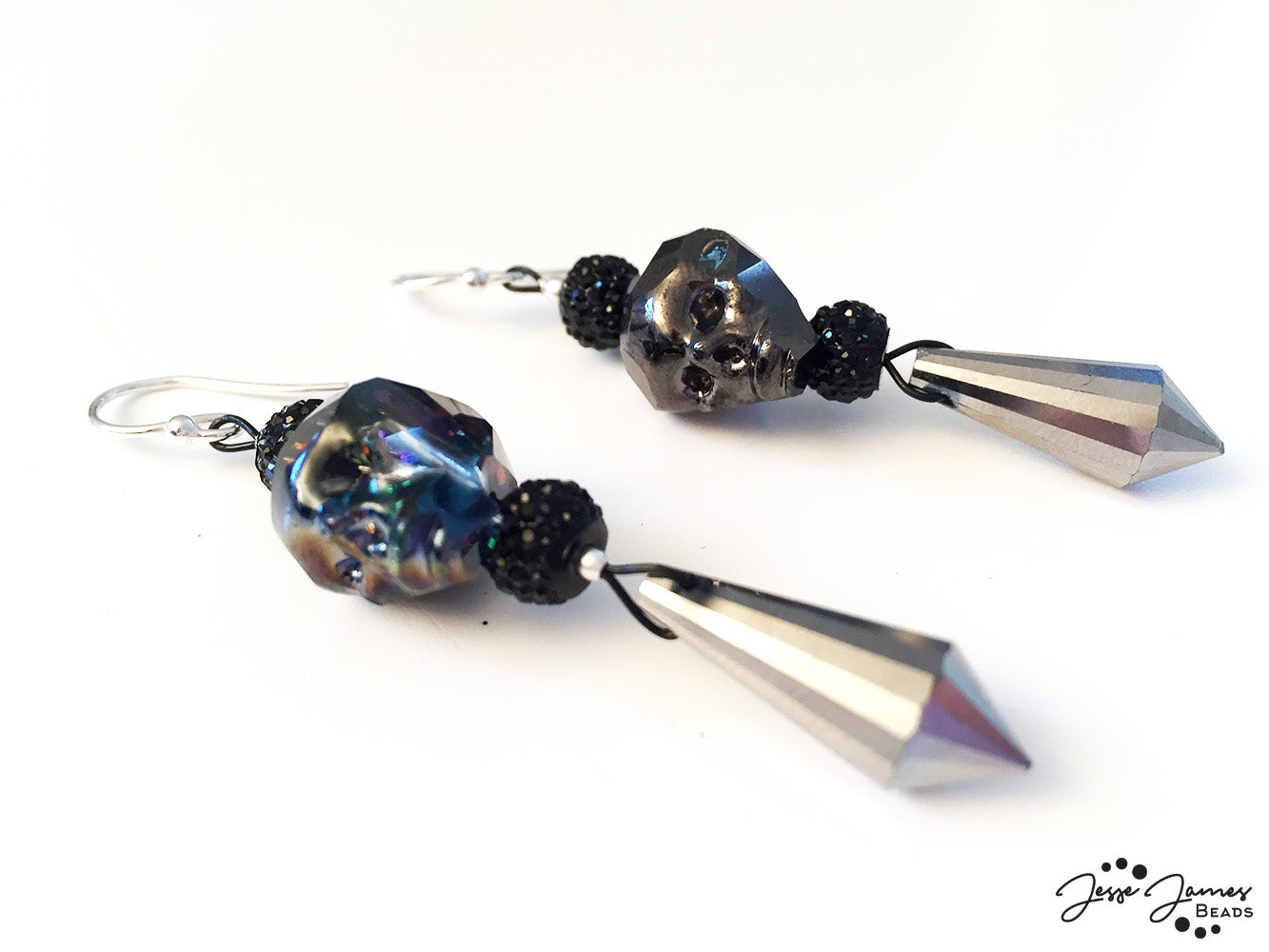 Halloween Crystal beads Earrings, Witchy Crystal Jewelry Earrings