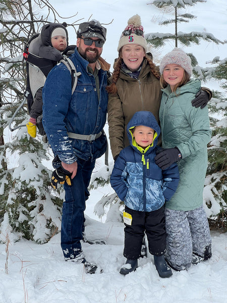 Founder Bree McKeen & her family at the holidays