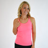 Heather Electric Pink Full Length Workout Tank - Switch Up