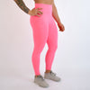 Heather Electric Pink Charge Leggings 7/8 25"