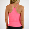 Heather Electric Pink Full Length Workout Tank - Switch Up