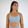 Racerback Sports Bra - Cami in Heather Infinity Gray