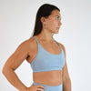 Racerback Sports Bra - Cami in Heather Infinity Gray