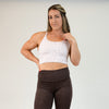 Neutral Leopard Switch Up Crop Tank - Fitted