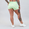 Shamrock Shake Mid Rise Contour Training Shorts For Women