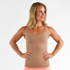 Light Brown Full Length Workout Tank - Switch Up