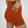 Copper Kissed High Rise Spandex Shorts