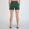 Pine Green No Front Seam High Rise Spandex Shorts