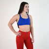 Cobalt Blue Scoop Neck Sports Bra - Isla