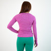 Heather Fuchsia Women's Long Sleeve Shirt - Foundation