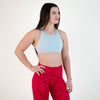 Light Blue High Impact Sports Bra - Jourdaine - High Support