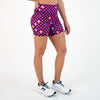 Hot Pink Curved High Rise Spandex Short - 5" - Go Go