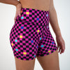 Hot Pink Curved High Rise Spandex Short - 5" - Go Go