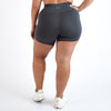 Asphalt Gray No Front Seam High Rise Spandex Shorts