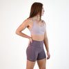 Bark Brown Racerback Sports Bra - Cami